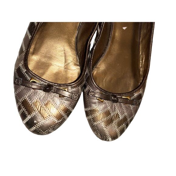 Cole Haan Brown Leather Patchwork Slip On Flats Women's Size 8.5B - Picture 10 of 10